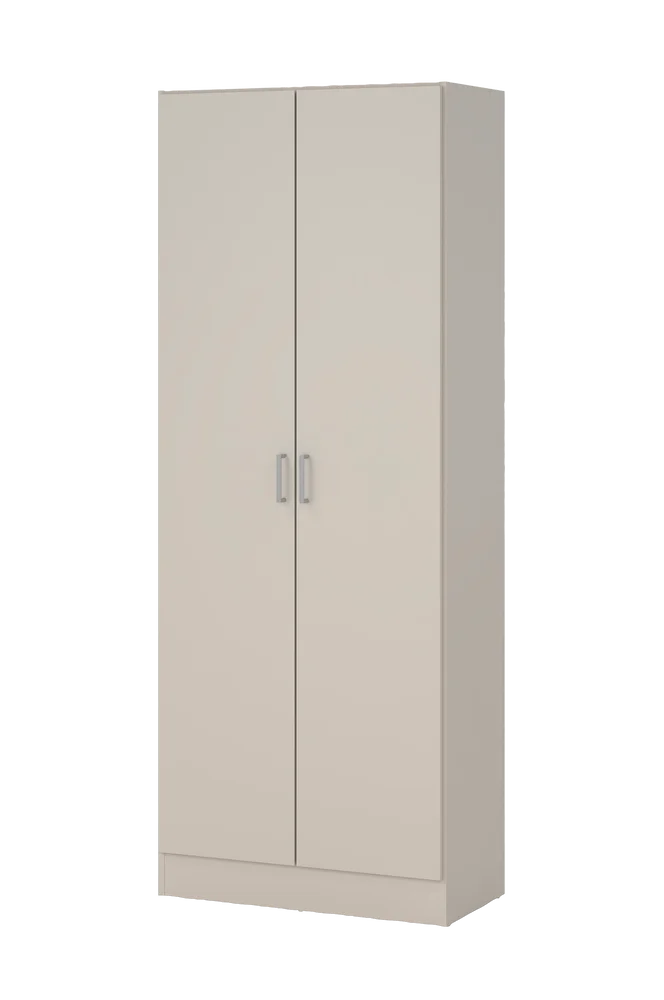 Focus Garderobeskap med 2 dører - Beige m v:3393504