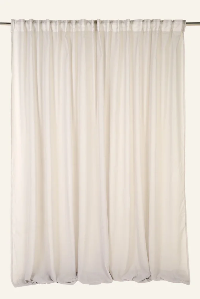 Ekstra bred gardin lys grå – 270×240 cm v:4377108