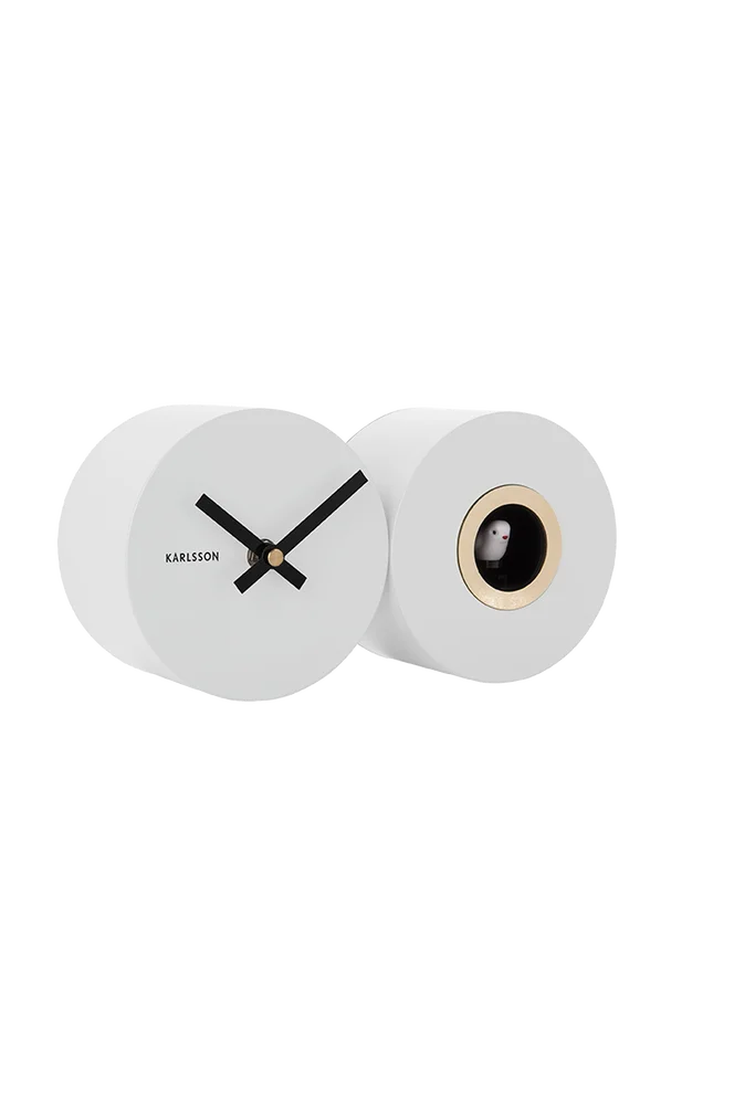 Veggklokke Duo Cuckoo - Hvit - Dekor | m v:5360445