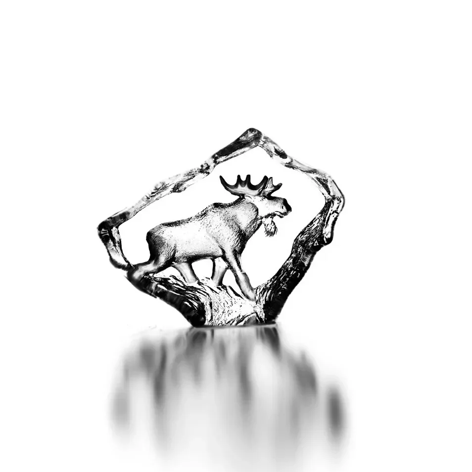 Wildlife elg glasskulptur v:5025314 Wildlife elg glasskulptur v:5025314