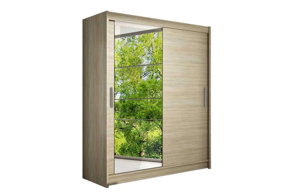 Leila Garderobe 150 cm Skyvedører Speil v:8112066