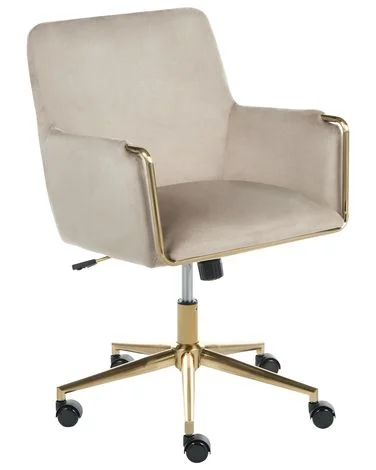 Kontorstol ALTONA Fløyel Beige v:3594953