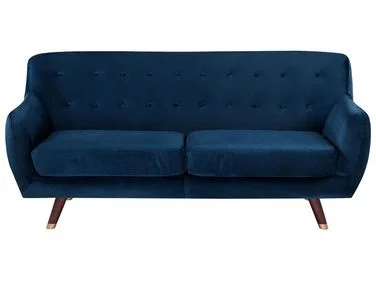 Sofa 3-seter BODO Fløyel Marineblå v:6228544 Sofa 3-seter BODO Fløyel Marineblå v:6228544