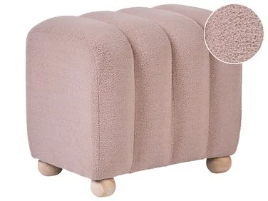 Puff IDYLLWILD Bouclé Beige v:9518982