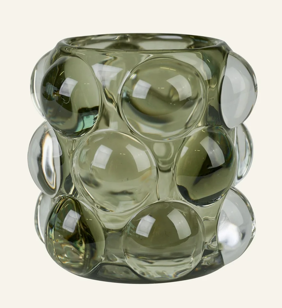 Telysholder grågrønn – 8,5×8,5×8 cm v:9881319 Telysholder grågrønn – 8,5×8,5×8 cm v:9881319