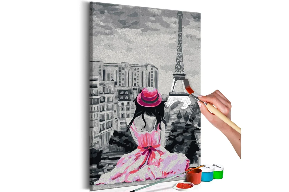 Gjør-det-selv Maleri Paris Eiffel Tower View 40×60 cm v:6863686