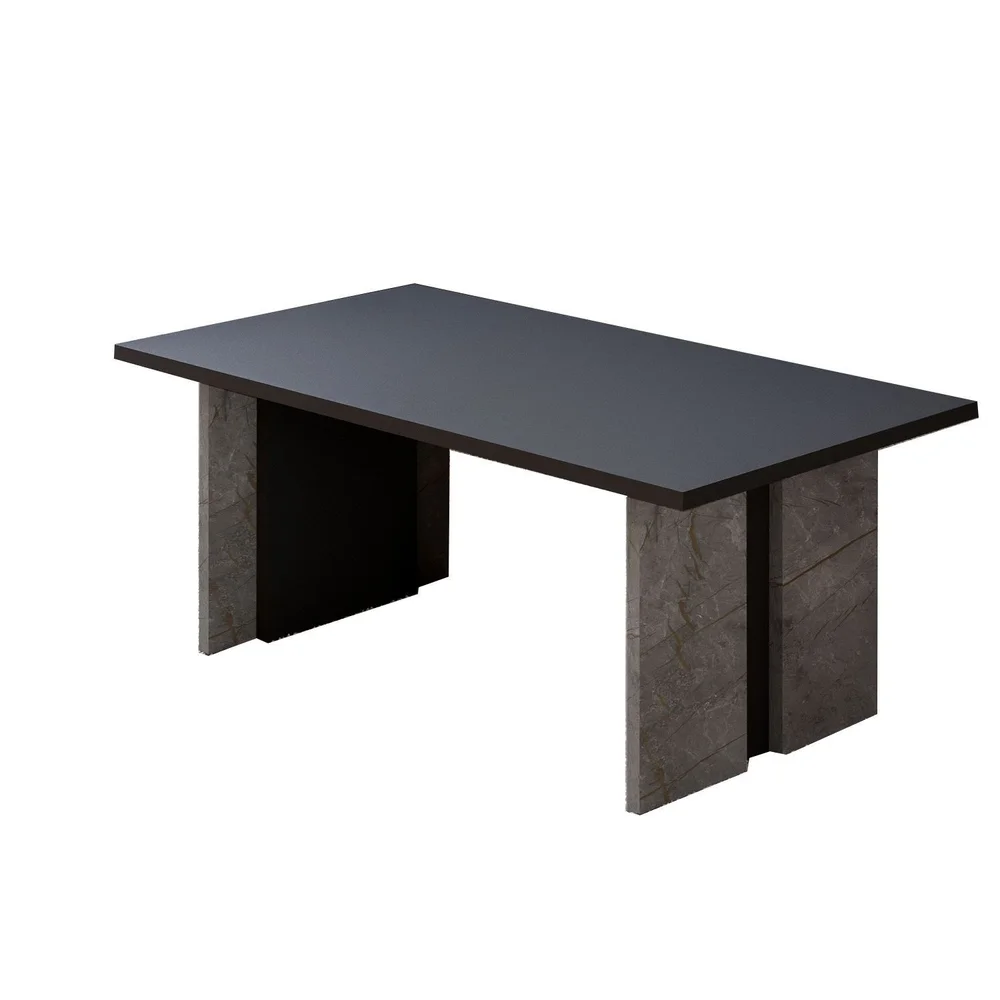Sofabord Homitis Ravello (90 x 40 x 50 cm) Marmor antrasitt v:6960374