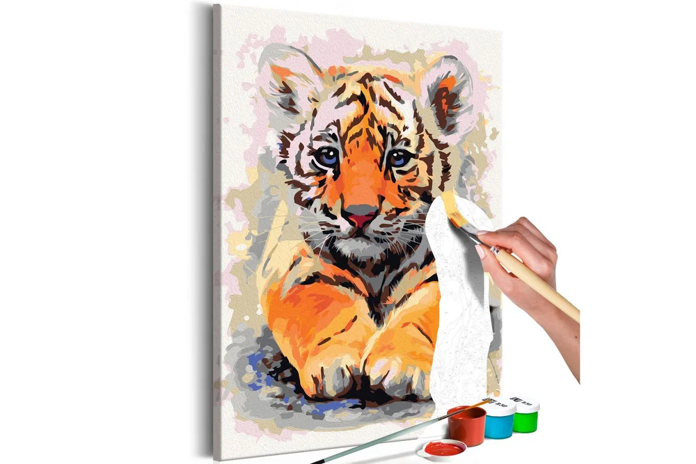 Gjør-det-selv Maleri Baby Tiger 40×60 cm v:8968282