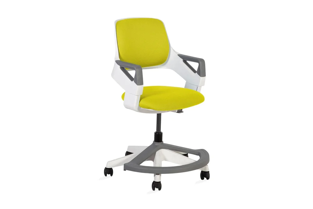Barnestol ROOKEE i 4-14 år 64x64xH76-93cm gul/ hvit v:2604782 Barnestol ROOKEE i 4-14 år 64x64xH76-93cm gul/ hvit v:2604782
