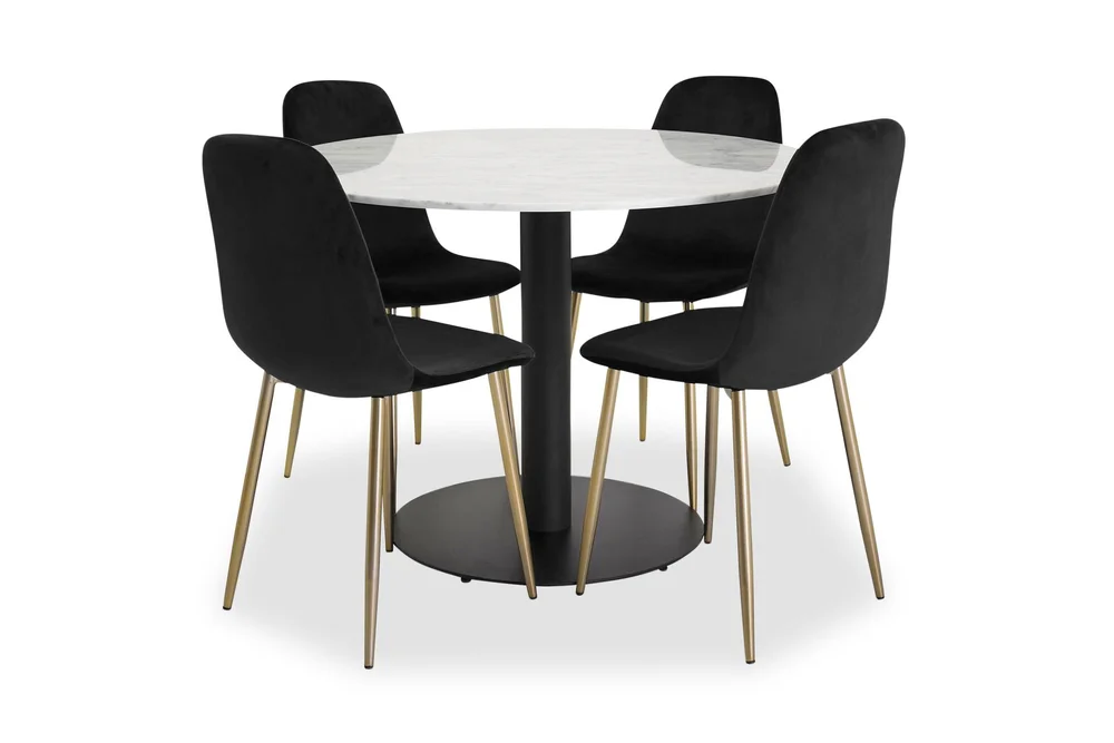 Admira Spisebord Rundt med 4 Pontus Stoler v:4942546