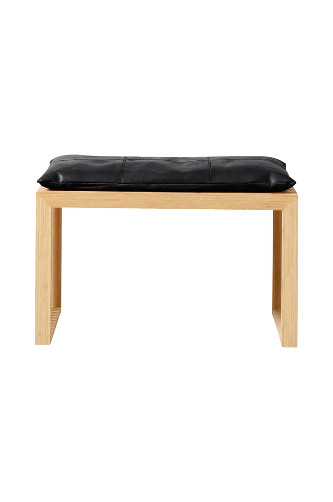 Benk 2-seter Bambu Rib sett – Svart m v:208961