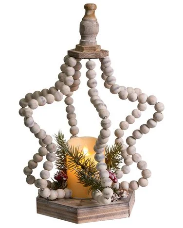 Juledekorasjon LED PATARI 42 cm Stjerne Lysebrun v:1542292