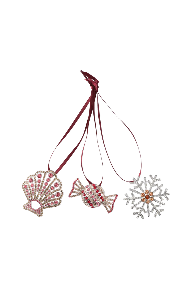 Juletreanheng Star, Shell, Caramel 3 forskjellige - Flerfarget - Dekor | m v:7222428