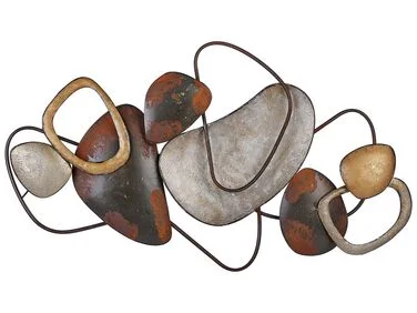 Veggdekorasjon COBALT 50 cm Metall Brun v:8805822