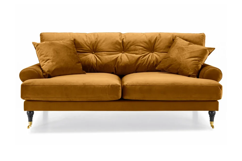 Andrew Sofagruppe 3-seter + 2-seter Sofa + Lenestol + Fotskammel i Fløyel v:2242603 Andrew Sofagruppe 3-seter + 2-seter Sofa + Lenestol + Fotskammel i Fløyel v:2242603