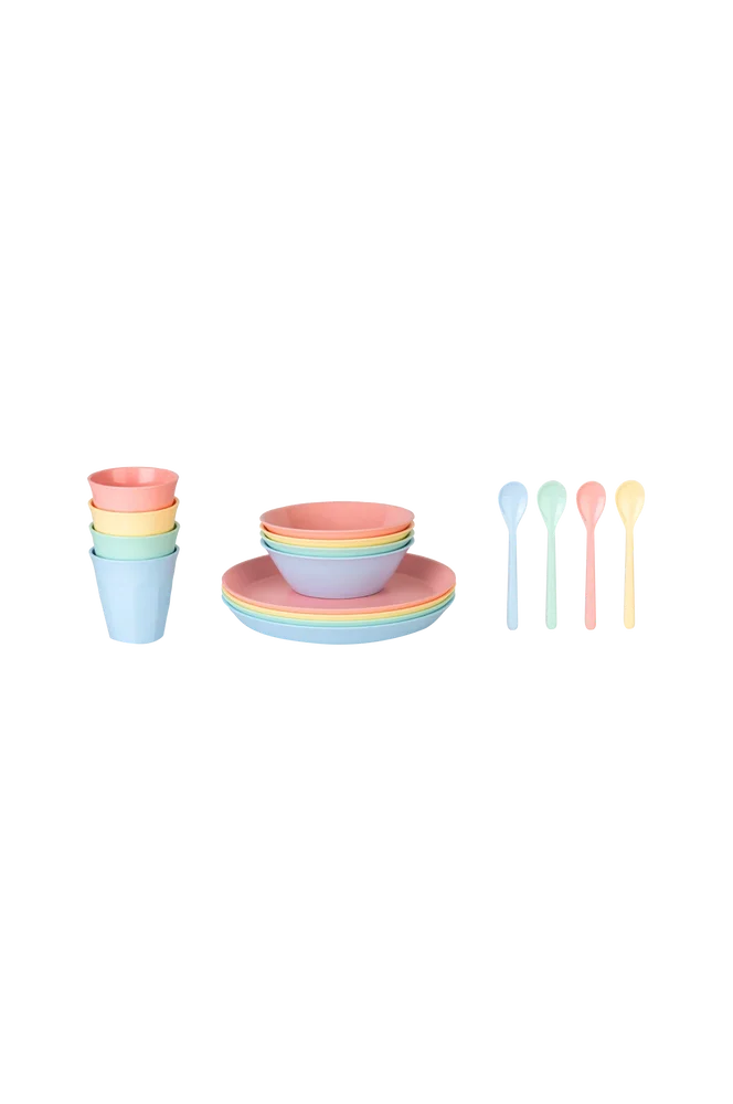 Servise Nora Macarons 16 deler – Flerfarget – Barnerom | m v:3166061