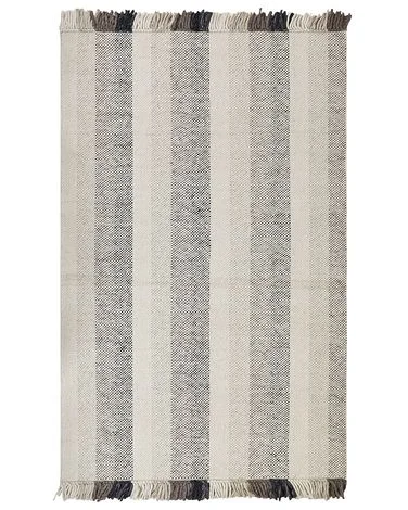 Teppe EMIRLER Hvit 160 x 230 cm Ull v:4250029