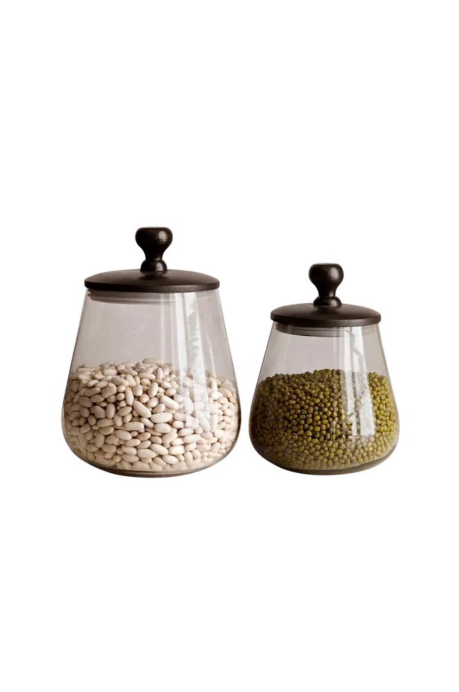 2/sett Krukke Zulu petit/grand svart – Svart – Kjøkken & husholdning | m v:7651112 2/sett Krukke Zulu petit/grand svart – Svart – Kjøkken & husholdning | m v:7651112