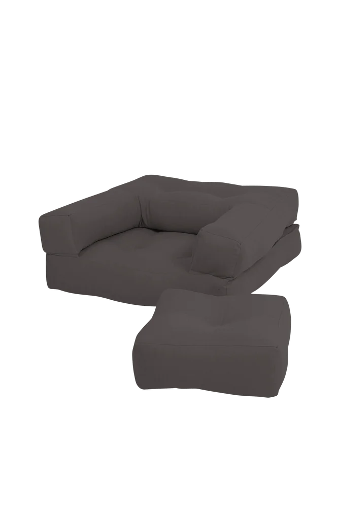 Loungestol-seng Mini Cube - Grå - Barnerom | m v:5243361