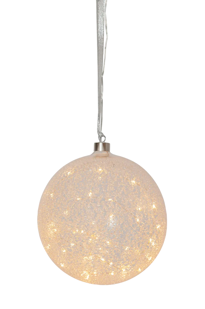 Glasskule Glow Snow – Hvit – Belysning | m v:262203 Glasskule Glow Snow – Hvit – Belysning | m v:262203