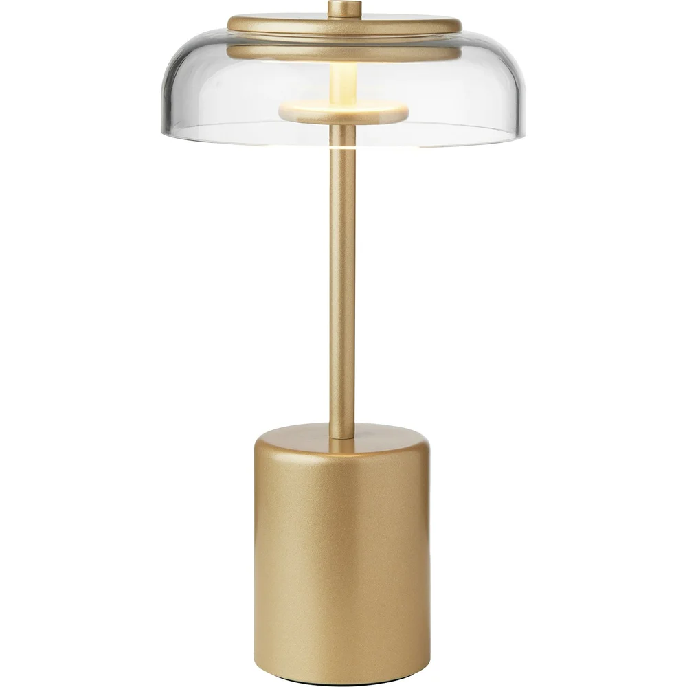 Blossi Mini Bordlampe Bærbar, Nordic Gold / Klar v:1914854 Blossi Mini Bordlampe Bærbar, Nordic Gold / Klar v:1914854