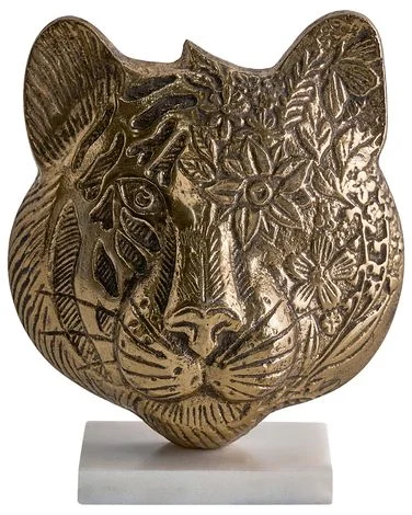Dekorativ figur Tiger BROVA Metall Gull v:5266992 Dekorativ figur Tiger BROVA Metall Gull v:5266992