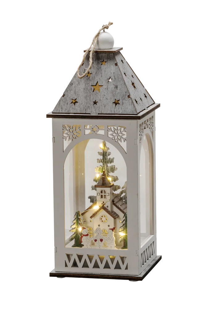 B/O Trelyktkirke 8 LED – Hvit – Dekor | m v:6881204 B/O Trelyktkirke 8 LED – Hvit – Dekor | m v:6881204