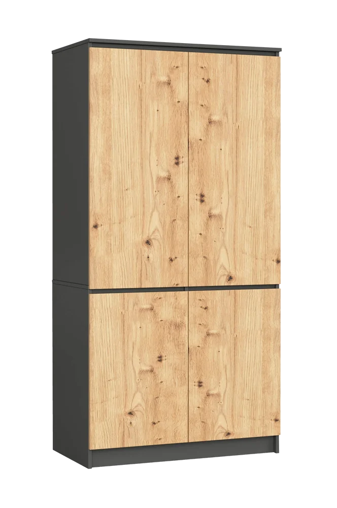 Akord Garderobe med 4 dører – Flerfarget m v:9230330