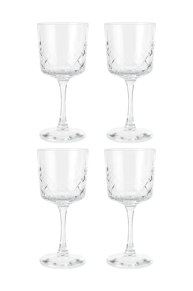 Vinglass Line 4-pakning – Transparent – Kjøkken & husholdning | m v:7974002 Vinglass Line 4-pakning – Transparent – Kjøkken & husholdning | m v:7974002