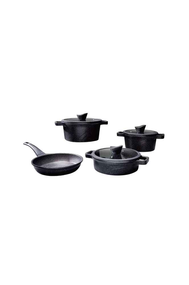 Grytesett (10 deler)-Vetta – Svart – Kjøkken & husholdning | m v:4393313 Grytesett (10 deler)-Vetta – Svart – Kjøkken & husholdning | m v:4393313