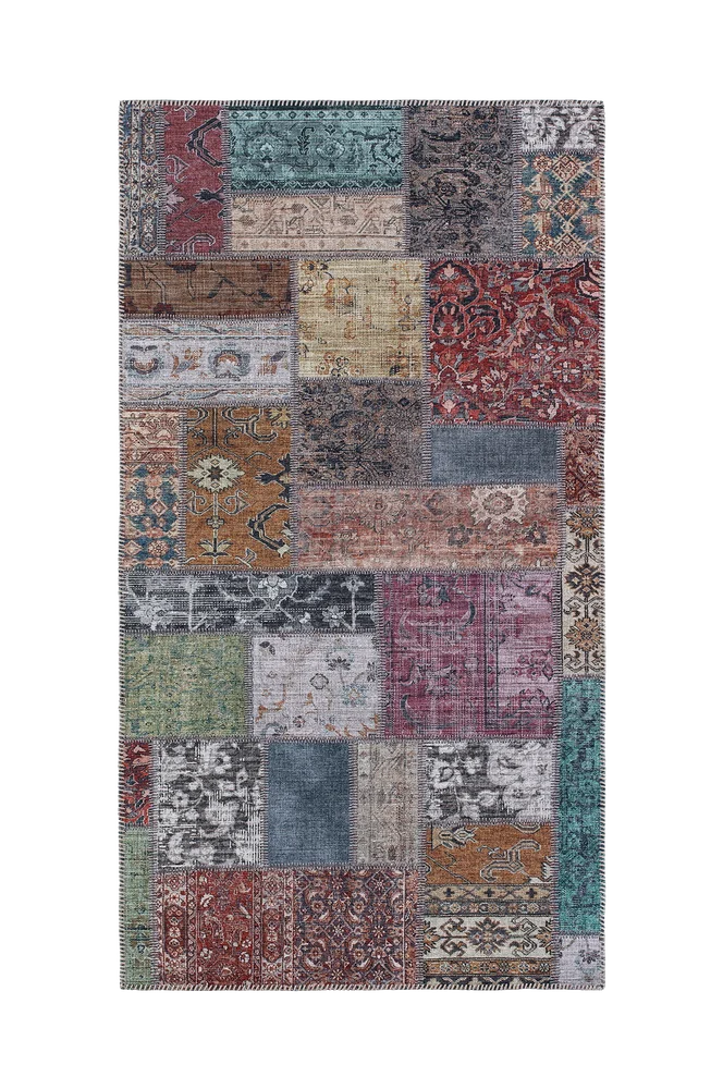 Glattvevd Patchwork – Flerfarget – Tepper | m v:5320167 Glattvevd Patchwork – Flerfarget – Tepper | m v:5320167
