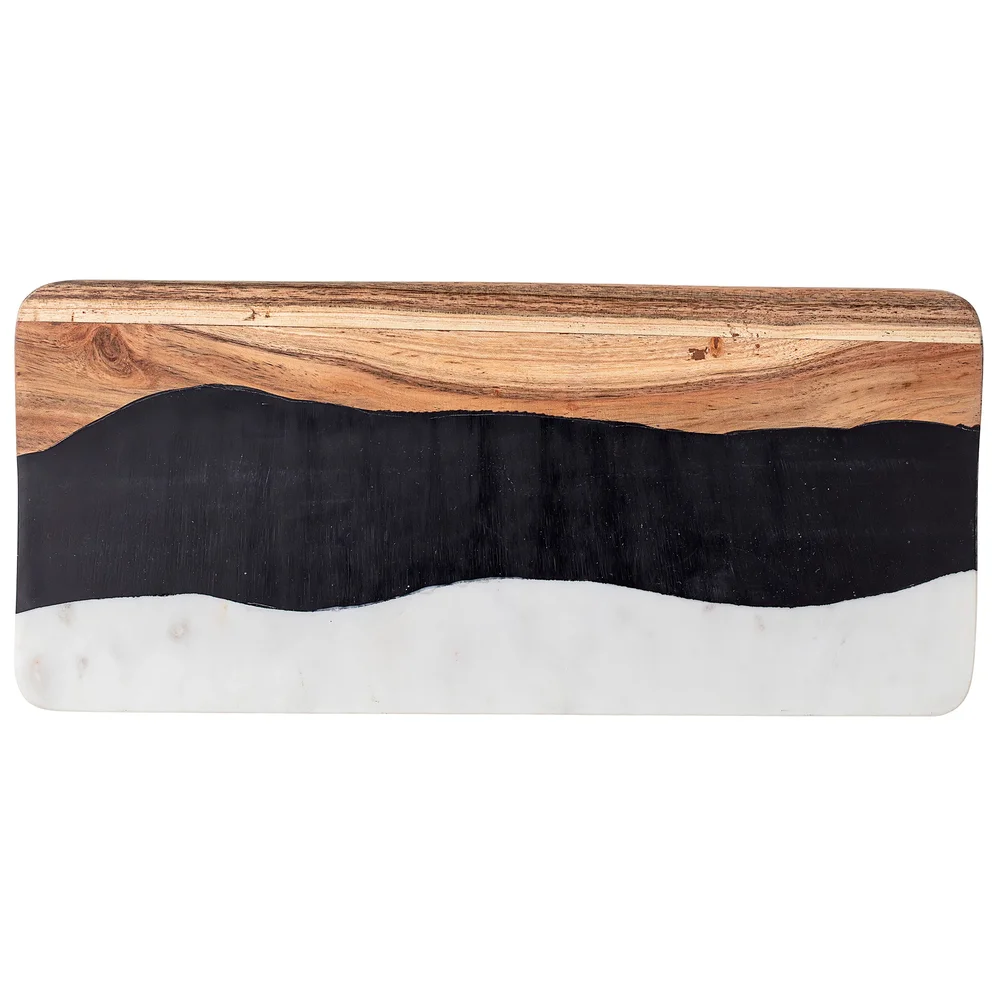Bloomingville skjærefjøl marmor-resin-acacia v:5501484