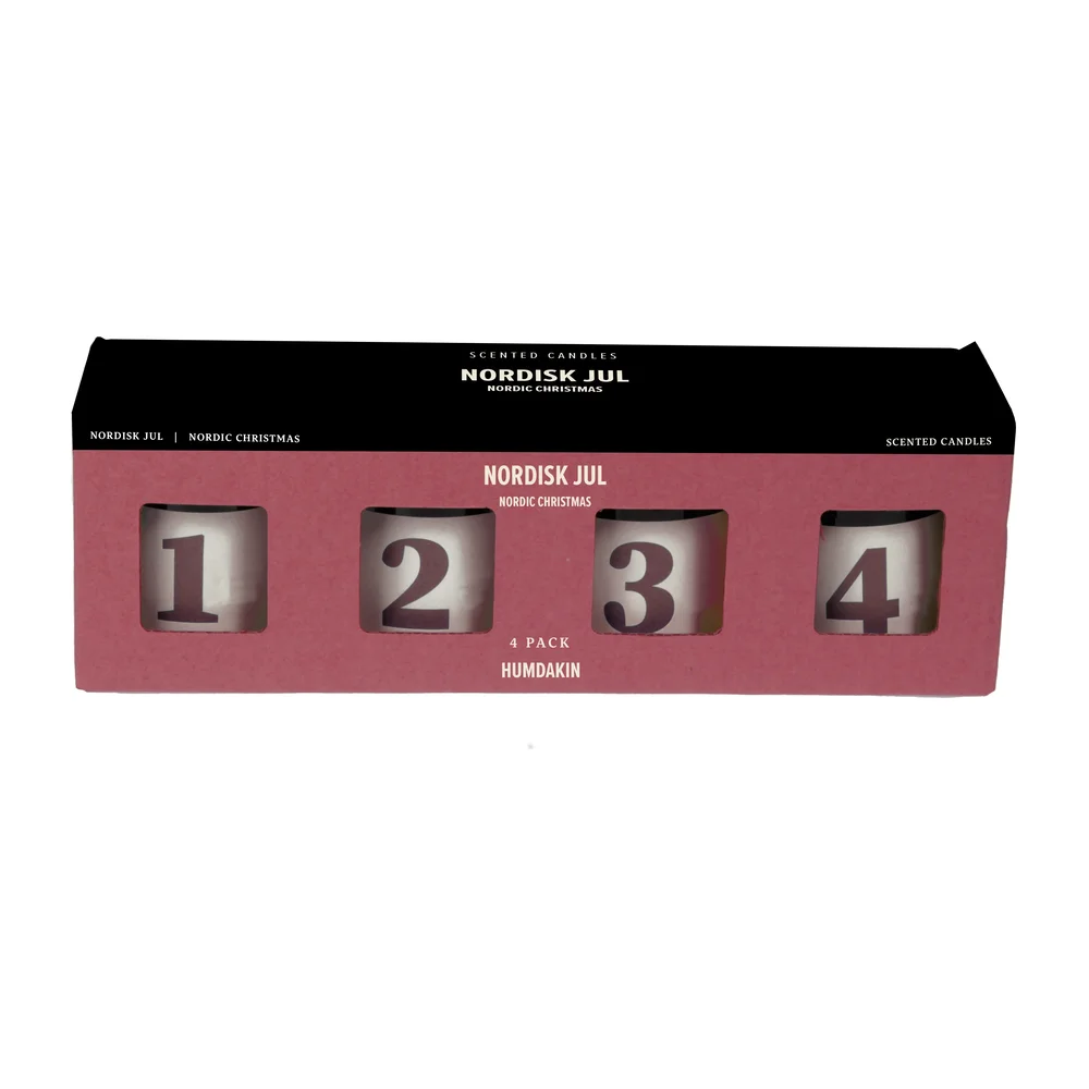 Humdakin Nordisk Jul duftlys 4-pakning v:5650325 Humdakin Nordisk Jul duftlys 4-pakning v:5650325
