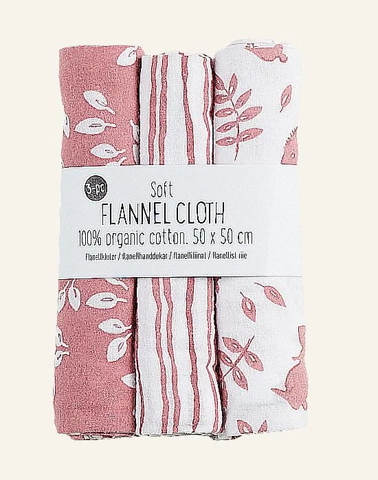 Flanellkluter rosa – 50×50 cm v:8975266