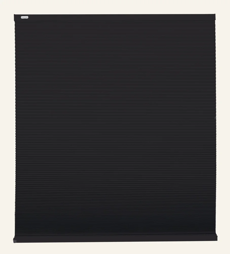 Lysfiltrerende plisségardin svart - 80x160 cm v:9902929