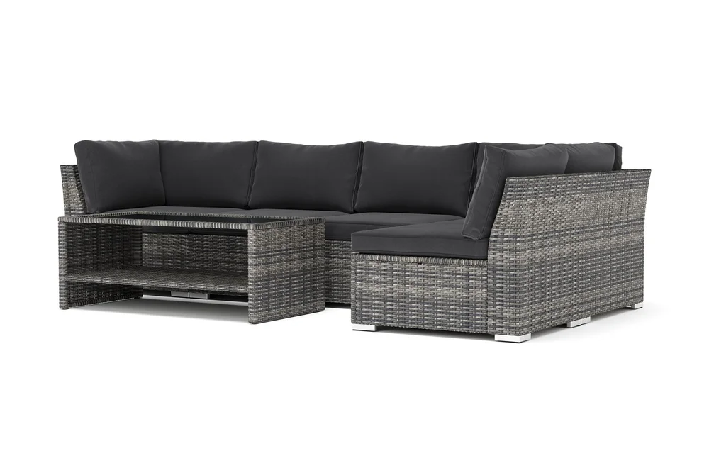 Wisconsin utendørs L-sofa 5-seter vendbar v:8481066