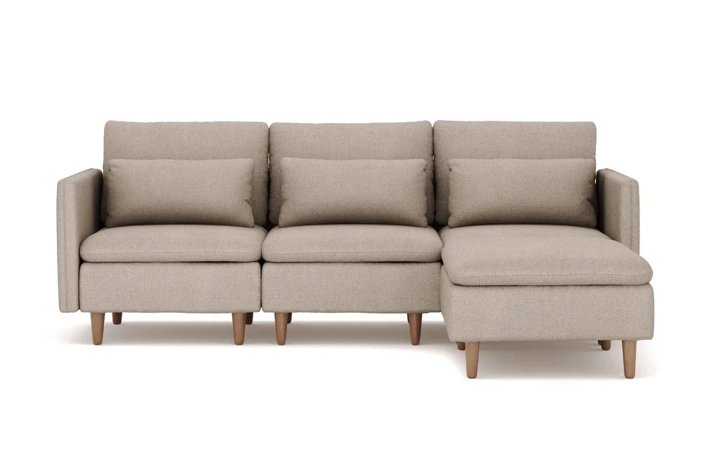 Lovis 3-seters sofa med vendbar sjeselong i stoff v:4957373
