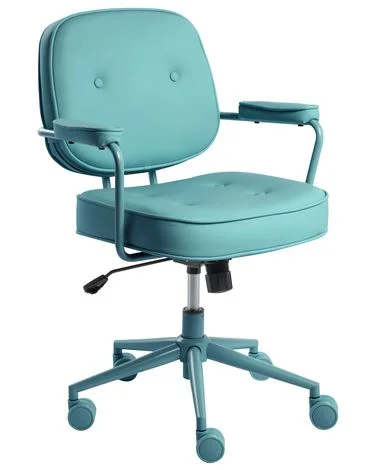 Kontorstol PARAMUS Kunstskinn Turkis v:9447281