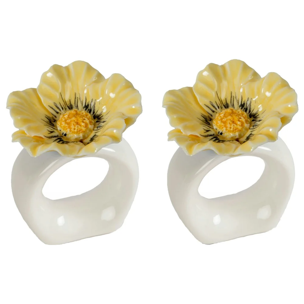 Poppy Serviettringer 2-pk, Beige v:1317335