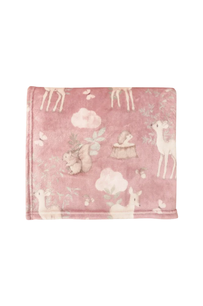 Bambi pläd 130×150 – Rosa – Barnerom | m v:9006651