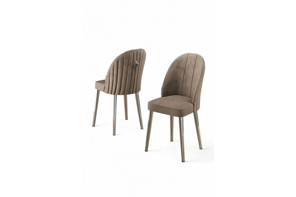 Spisestol Orlen Cappuccino / Krom v:9230487