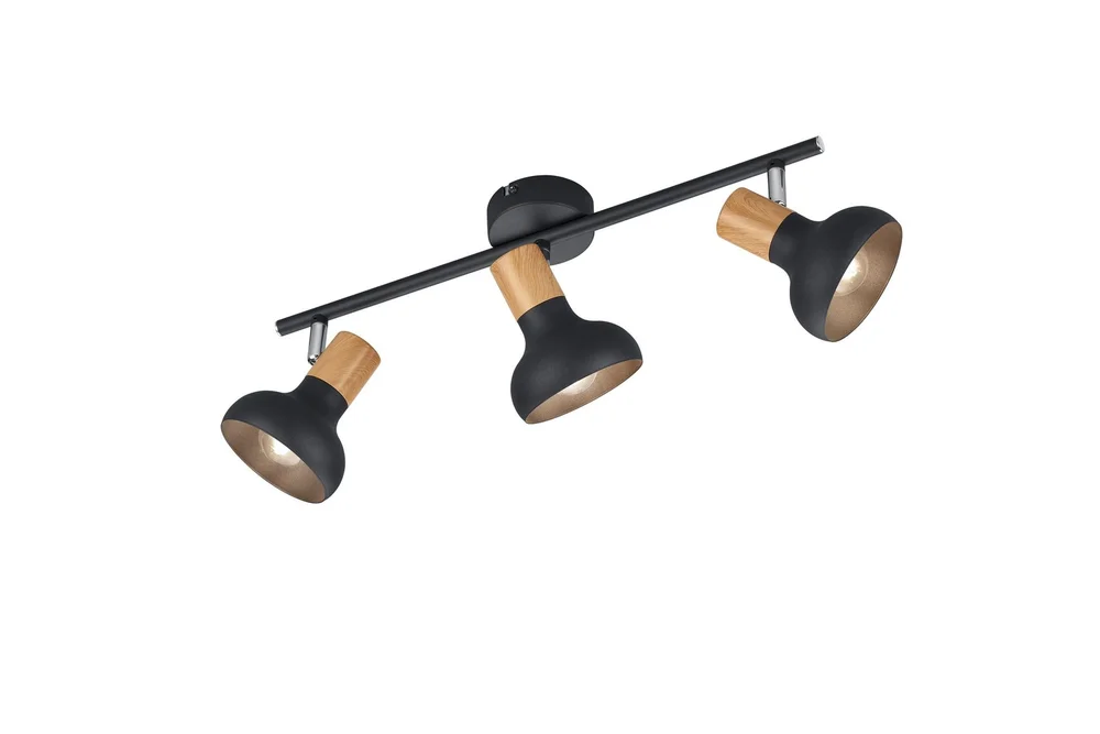 Trio Lighting Latika Spotlight 3L E14 Matt Svart/Tre v:1665260