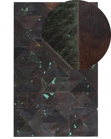Teppe ATALAN Brun 140 x 200 cm Ekte skinn v:3002040
