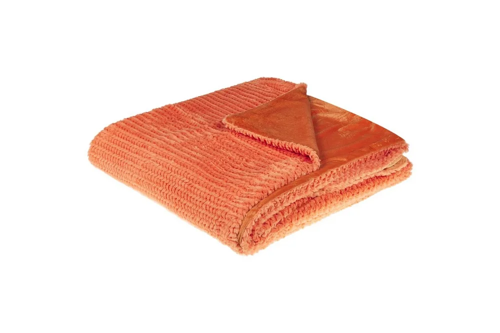 Pledd Bjas Oransje, 200×220 cm v:3031712 Pledd Bjas Oransje, 200×220 cm v:3031712