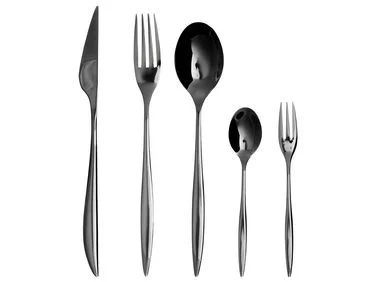 Bestikksett med 30 deler FARFALLE Svart v:5416402