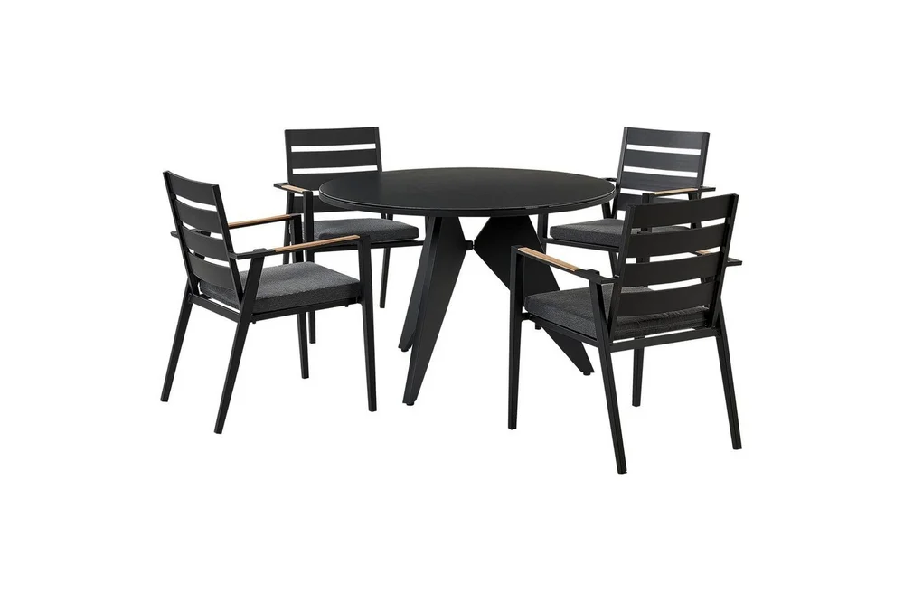 Matsalsset Beliani Olmetto/Taviano Black v:6891949