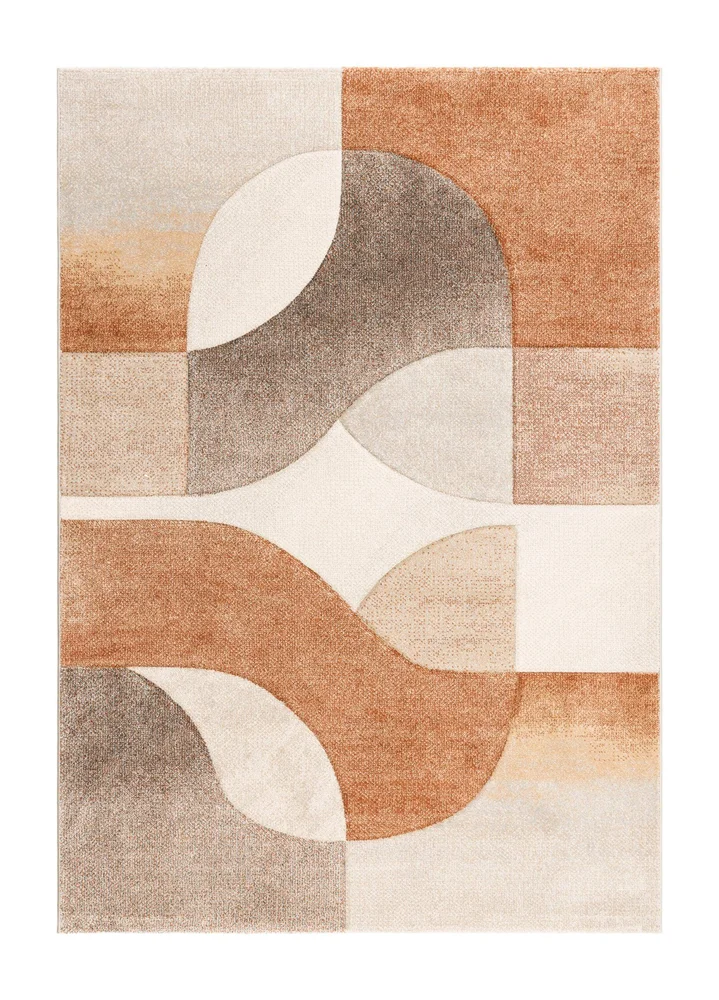 Maskinvevd teppe KM Home Brilliance Shape 140×200 cm Rust v:9806017