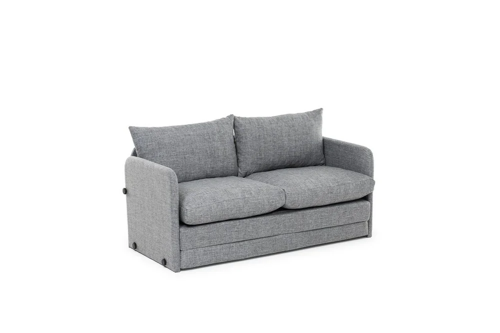 2-seters sovesofa Rubby (148 x 70 x 66 cm) Lys Grå v:4098902
