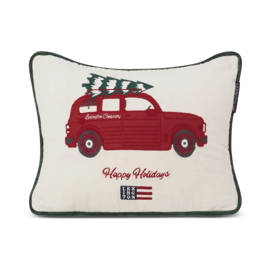 Holiday Car Organic Cotton Velvet pute 30 x 40 cm v:2872425