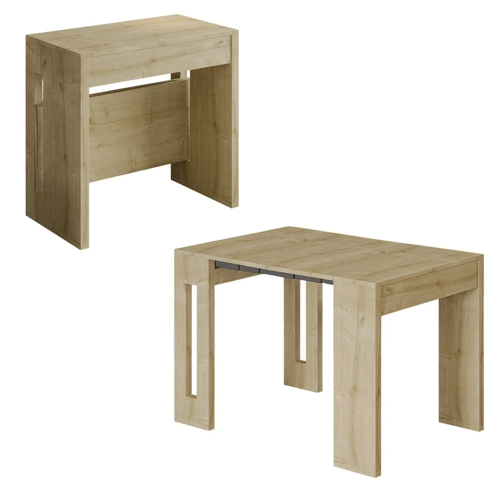 Uttrekkbart konsollbord Homitis Nivo (80 x 76,1 x 44 cm) Sapphire Oak v:2637240